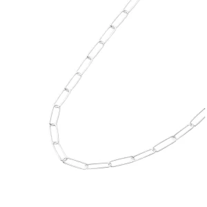 Cadena de Plata Esterlina 925 Eslabon Plano 38